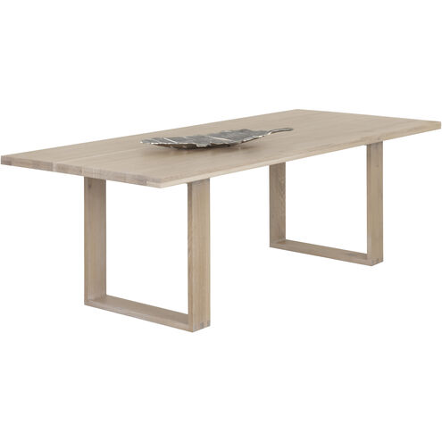 Thanus 94.5 X 39.5 inch Light Oak Dining Table